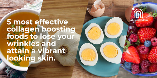 5 powerful collagen boosting foods to lose your wrinkles and attain a vibrant looking skin.