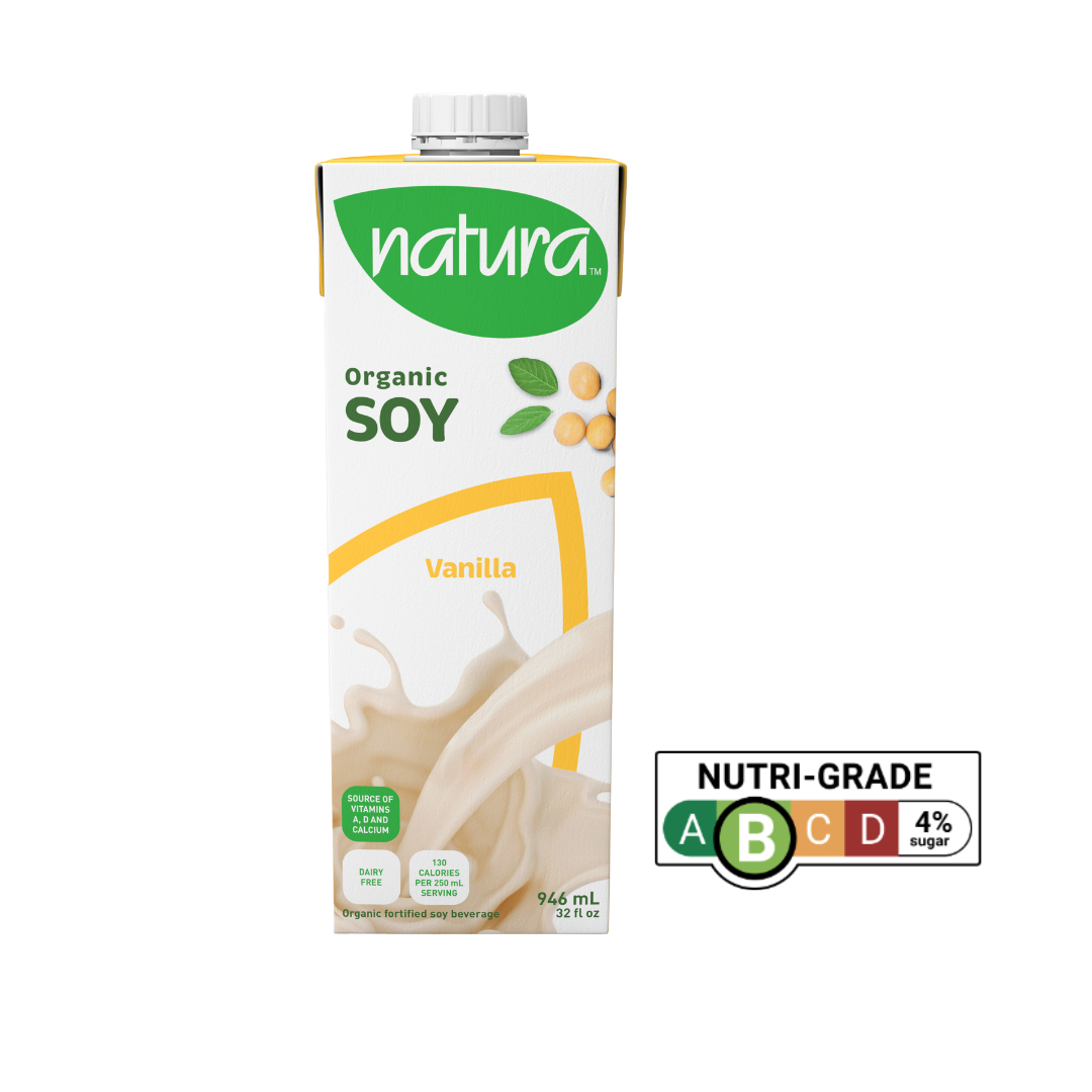 Natur-a Enriched Soy Beverage - Vanilla (Organic), 946 ml.
