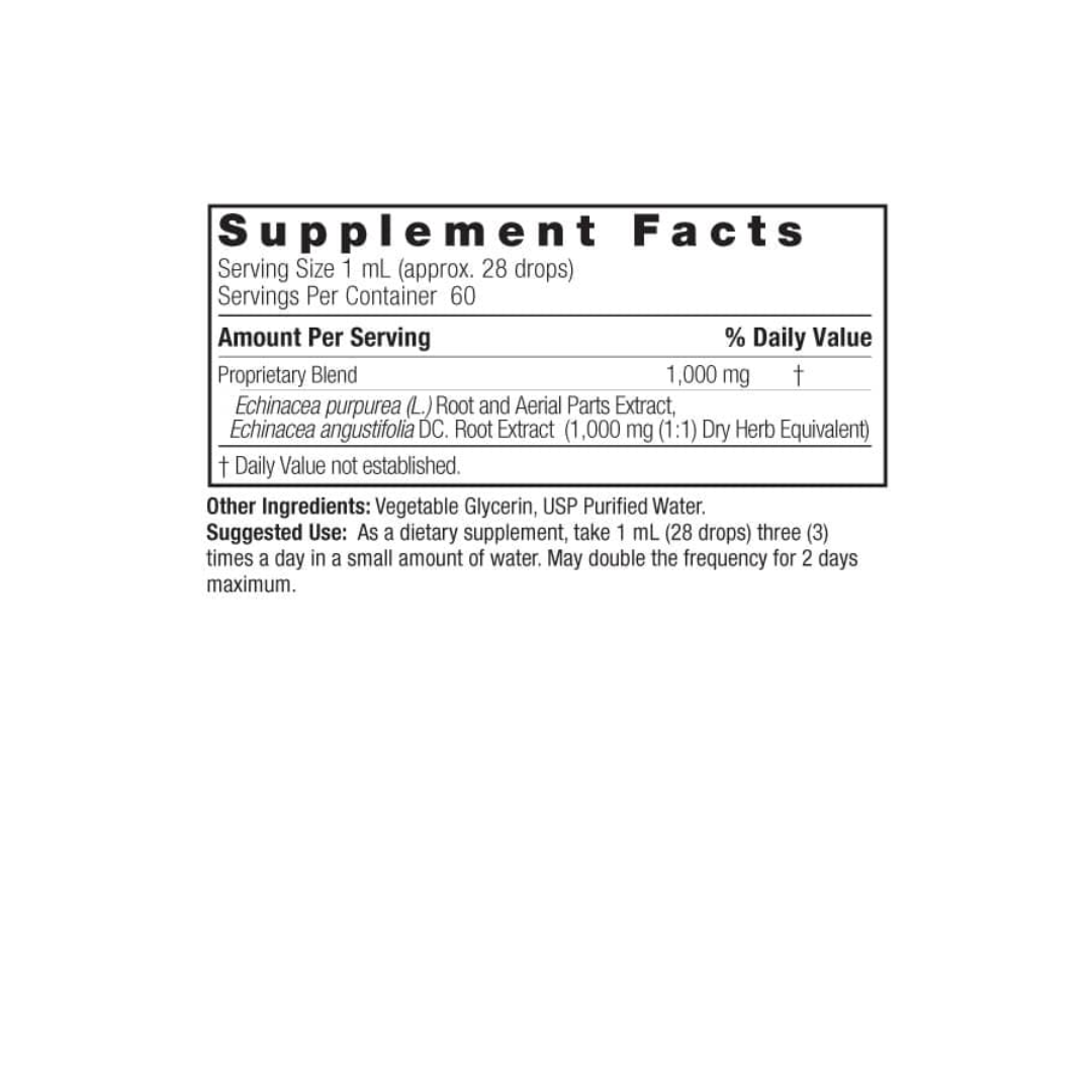 Natures Answer Fluid Extract Echinacea Root, 60ml.