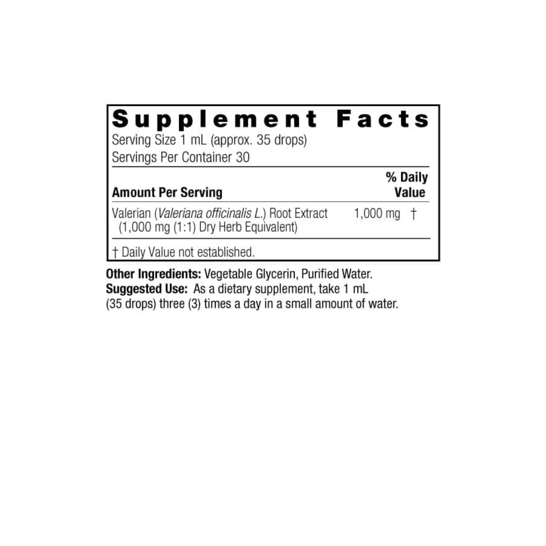 Natures Answer Fluid Extract Valerian Root, 30ml.