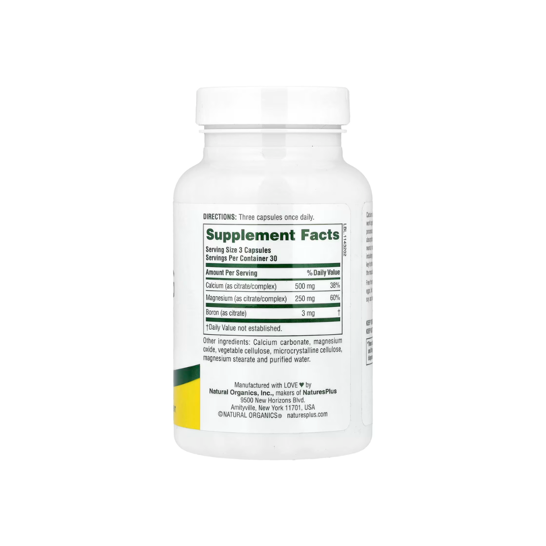 Natures Plus Calcium/Magnesium Citrate 500/250 mg, 90 caps.