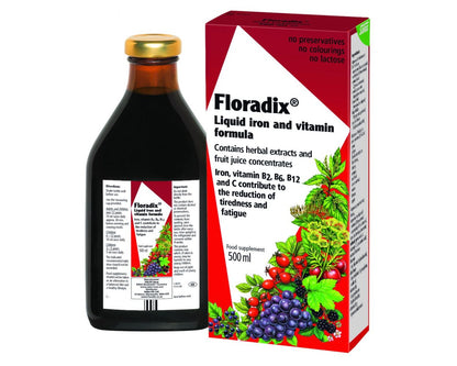 Salus Haus Floradix Liquid Iron Formula, 500 ml
