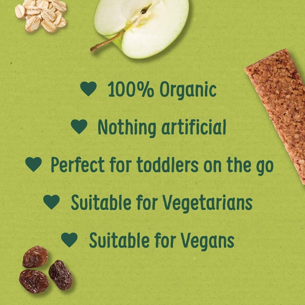 Organix Goodies Organic Soft Oaty Bars - Strawberry & Apple, 6 x 23 g.