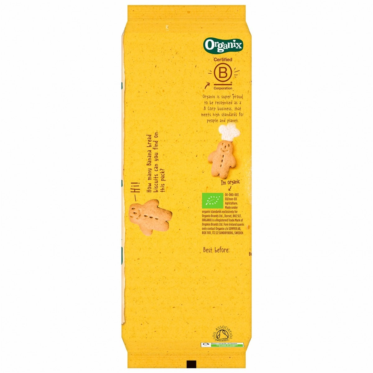 Organix Banana Bread Biscuits, 135g