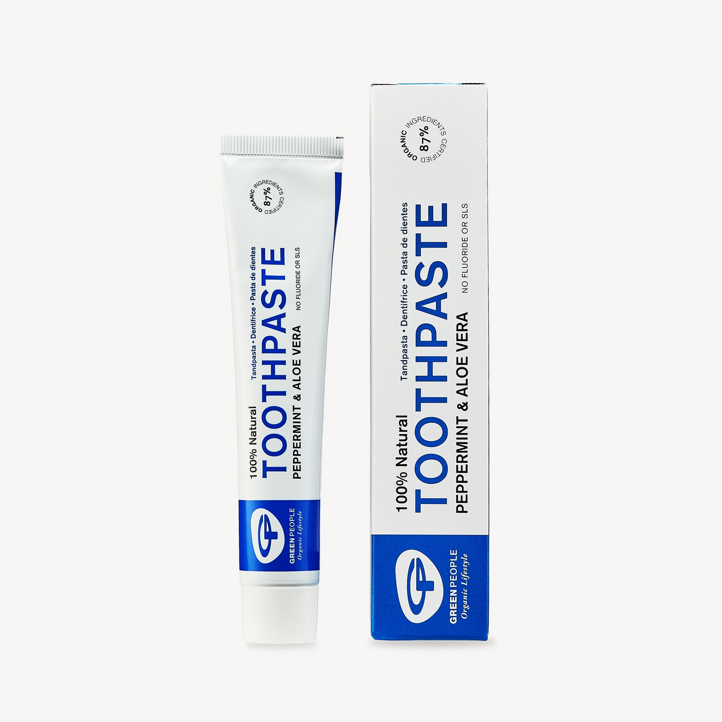 Green People Organic Peppermint & Aloe Vera Toothpaste, 50ml.