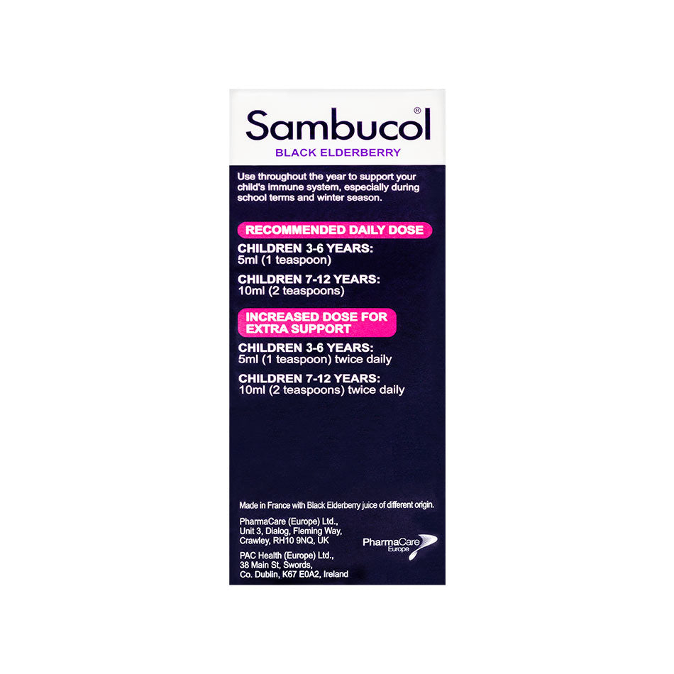 Sambucol Kids Formula (UK Version), 120 ml. *Authorised Exclusive Distributor