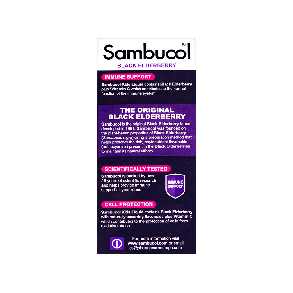 Sambucol Kids Formula (UK Version), 120 ml. *Authorised Exclusive Distributor