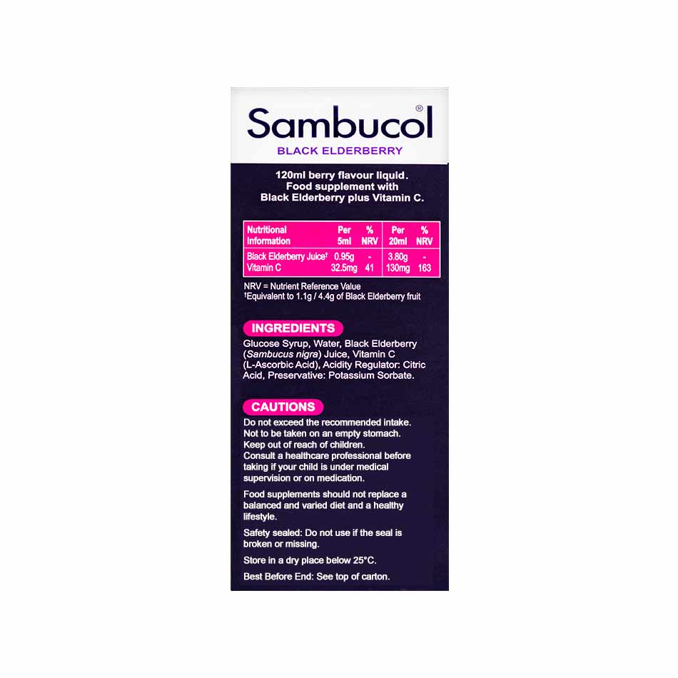 Sambucol Kids Formula (UK Version), 120 ml. *Authorised Exclusive Distributor