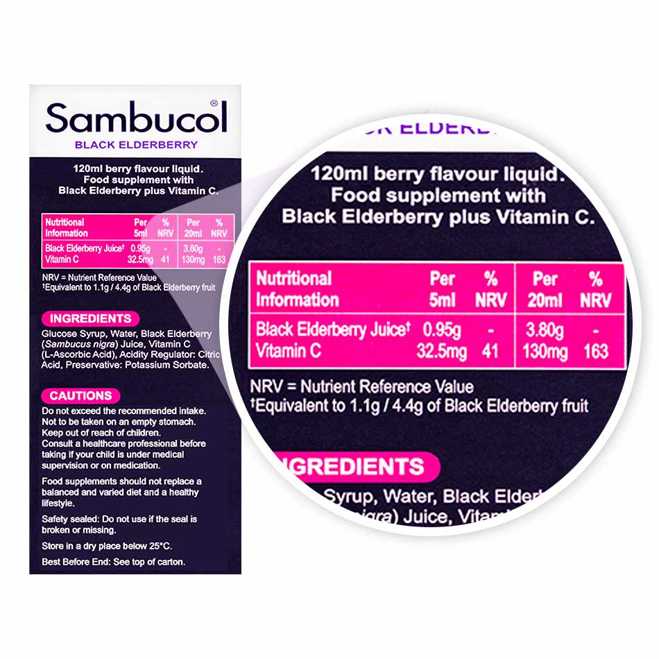 Sambucol Kids Formula (UK Version), 120 ml. *Authorised Exclusive Distributor