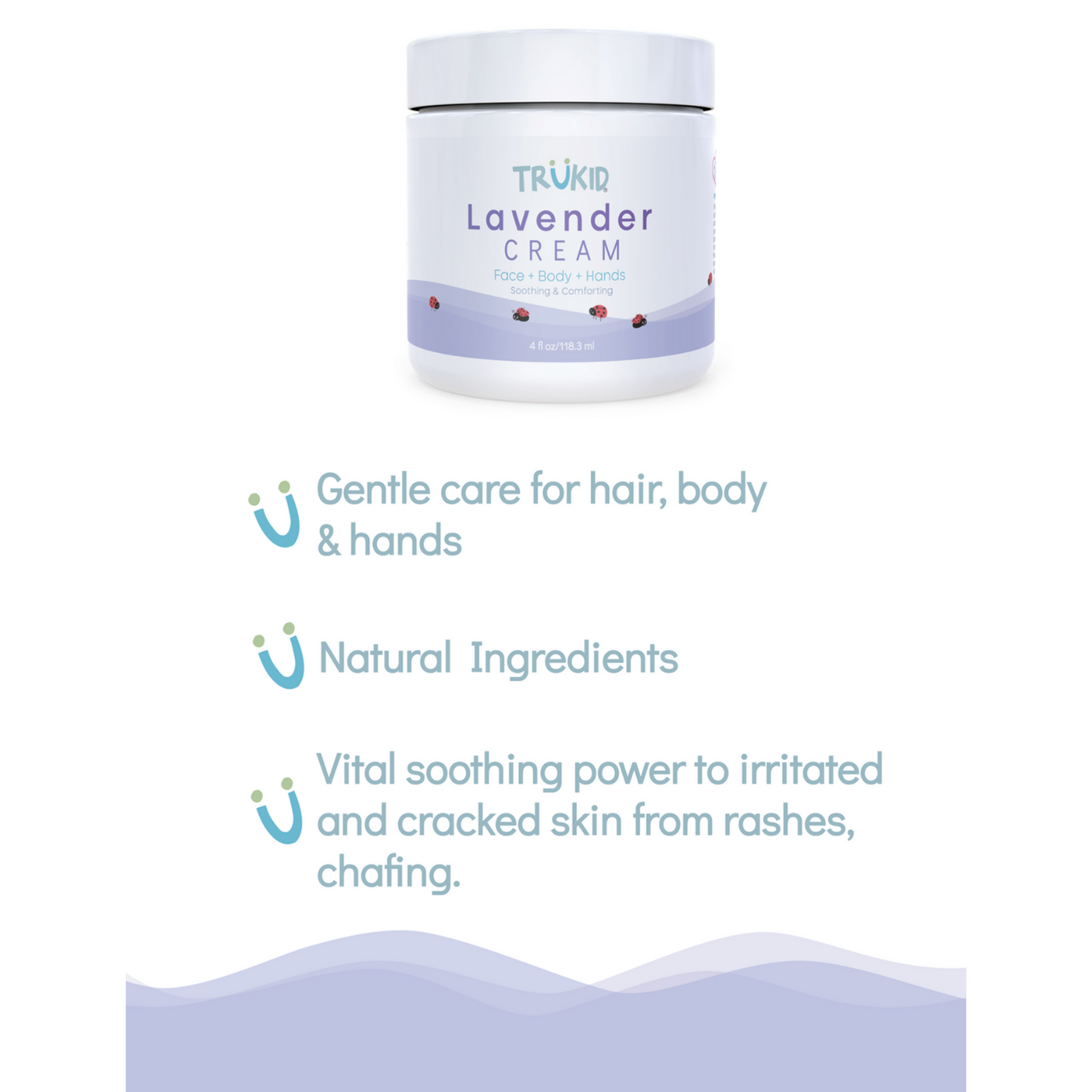 TruKid Lavender Face+ Body + Hands Cream, 100ml.