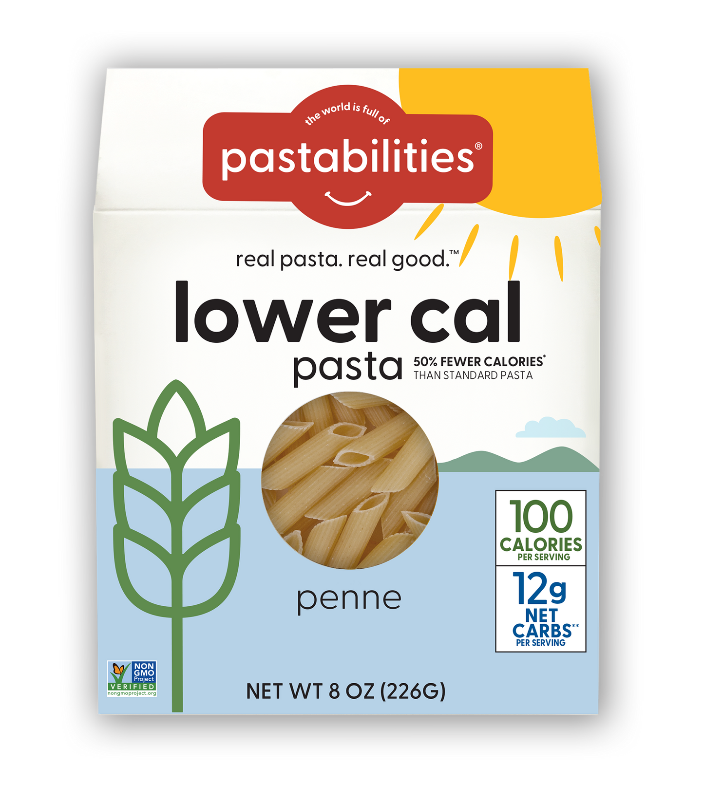Pastabilities Lower Cal Pasta Penne Shaped, 226g