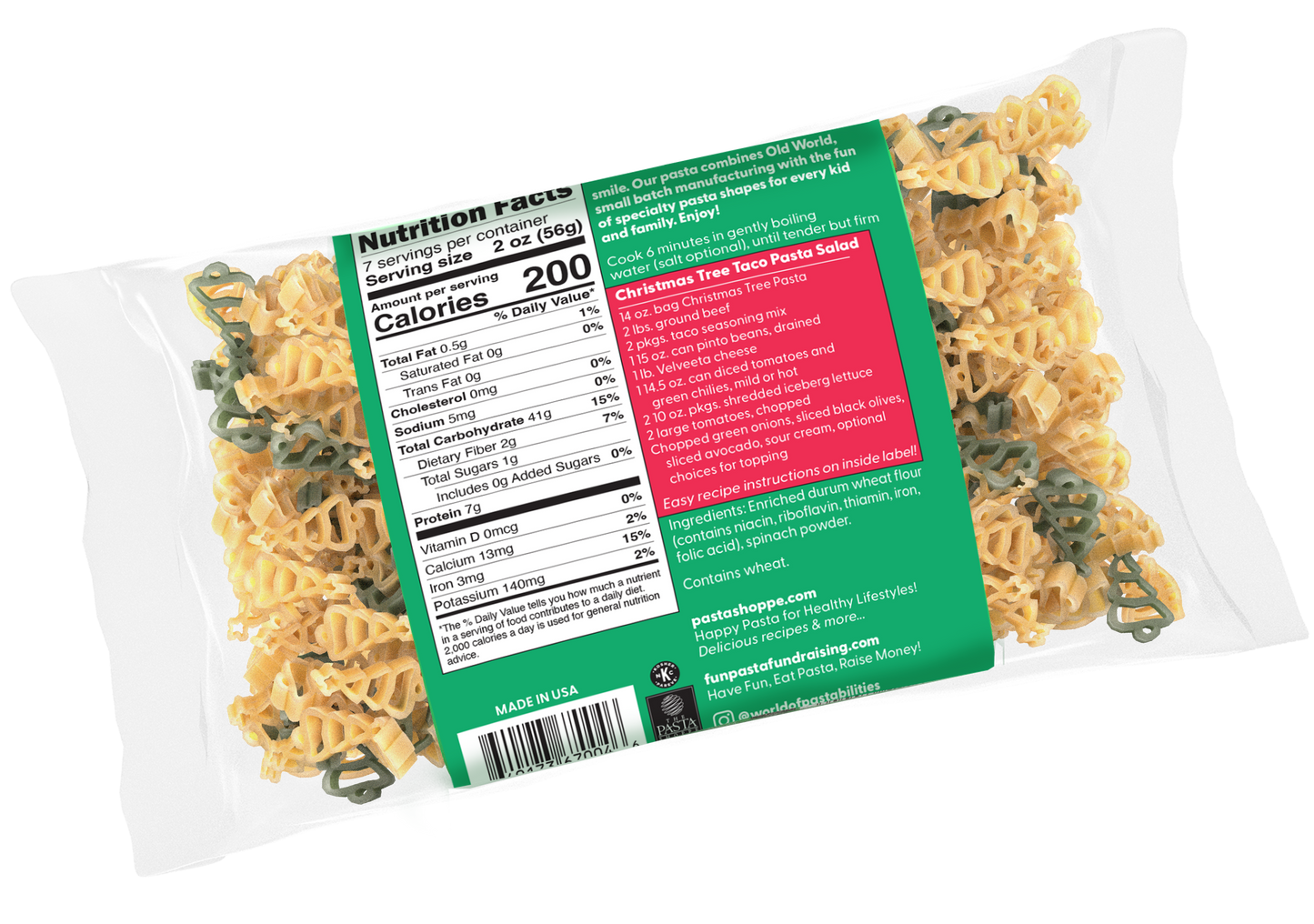 Pastabilities Christmas Tree Pasta, 397g