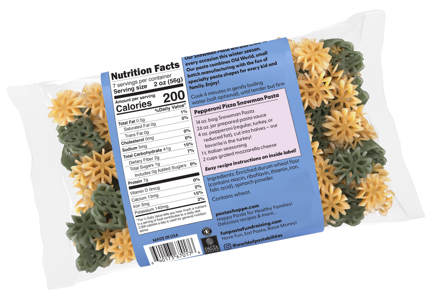 Pastabilities Snowman Pasta, 397g
