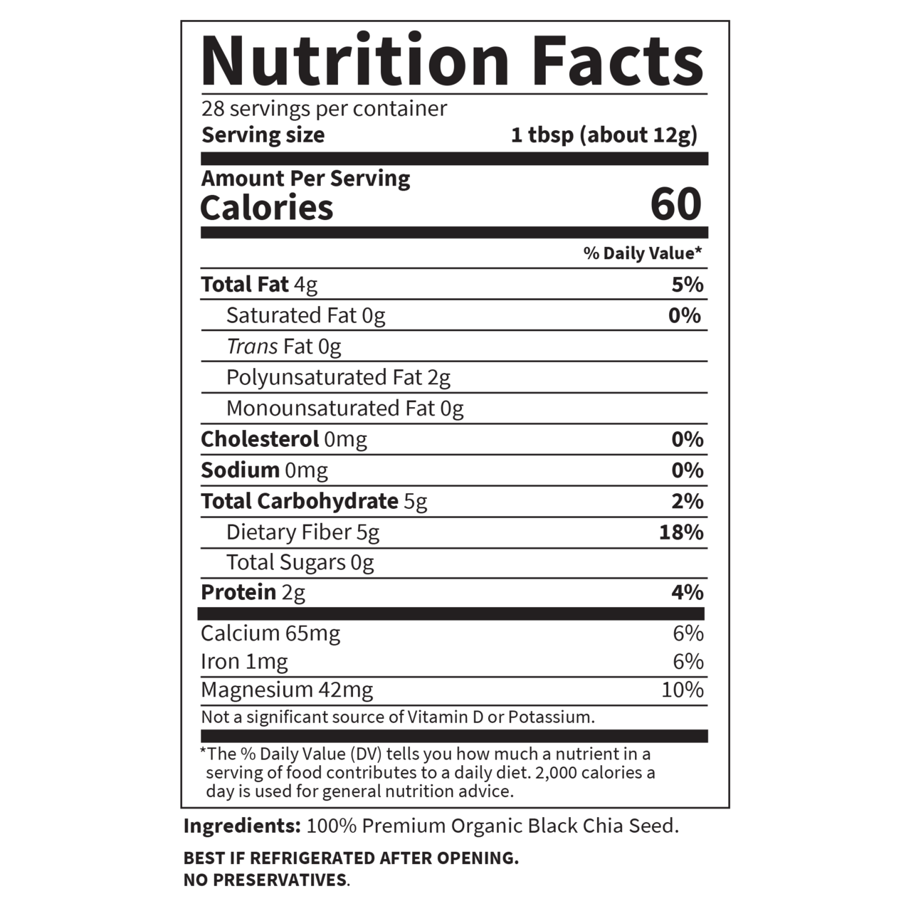 Garden of Life RAW Organics - Organic Chia Seeds, 340 g.