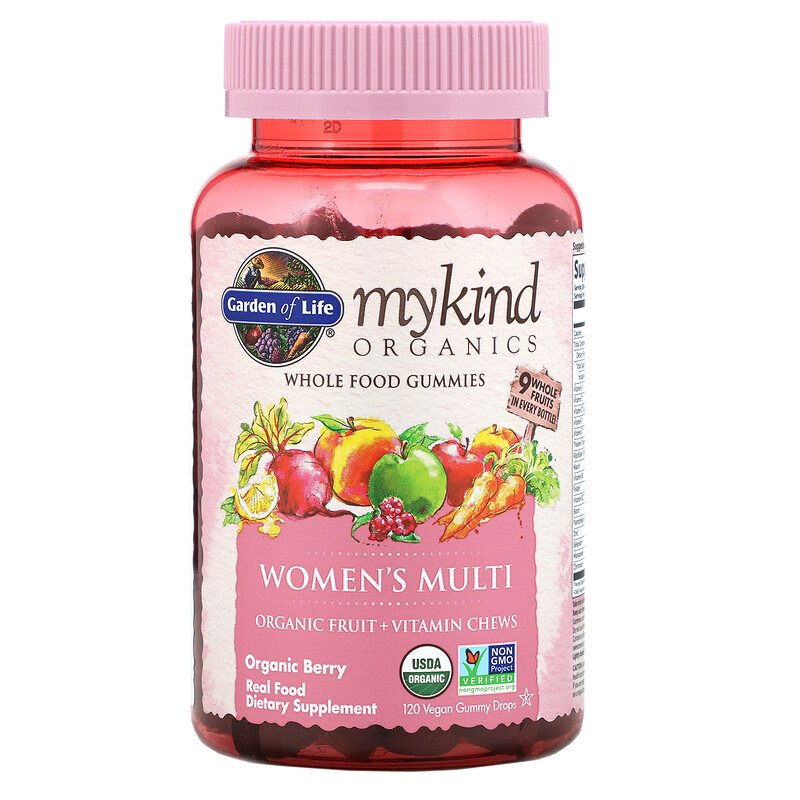 Garden of Life mykind Organics Women's Multi Gummy, 120 gums.