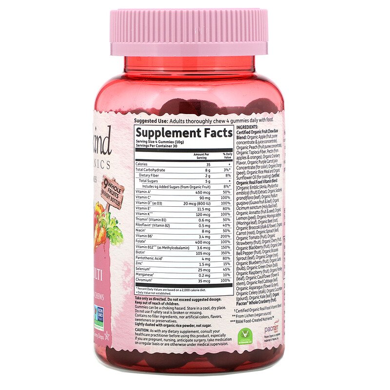 Garden of Life mykind Organics Women's Multi Gummy, 120 gums.