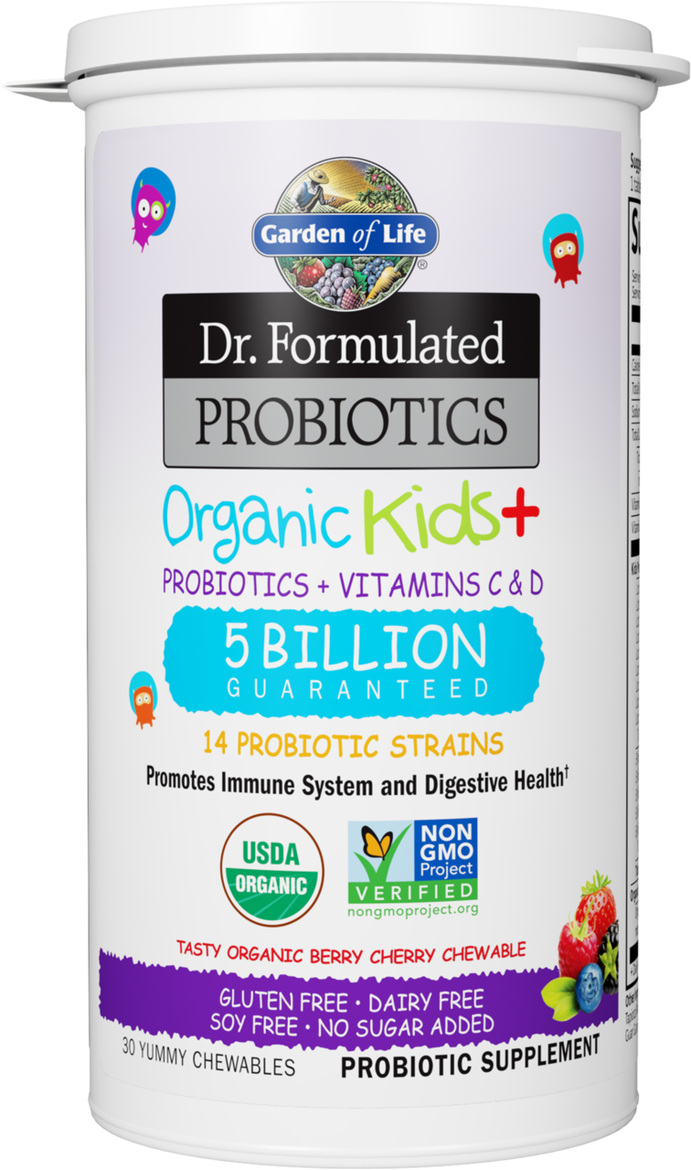 Garden of Life Dr. Formulated Probiotics Organic Kids Chewables, 30 tabs