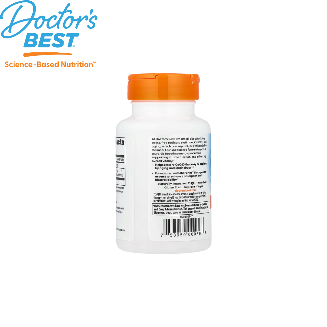 Doctor's Best High Absorption CoQ10 with BioPerine 100mg, 60 vcaps