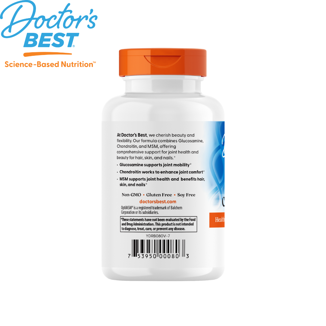 Doctor's Best Glucosamine Chondroitin MSM, 120 caps