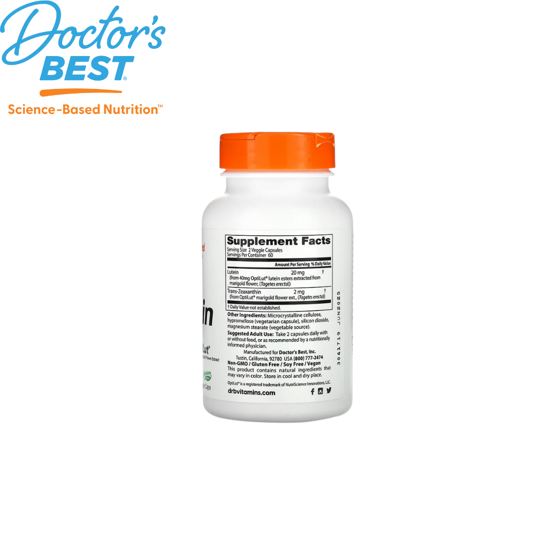 Doctor's Best Lutein with OptiLut 10mg, 120 vcaps