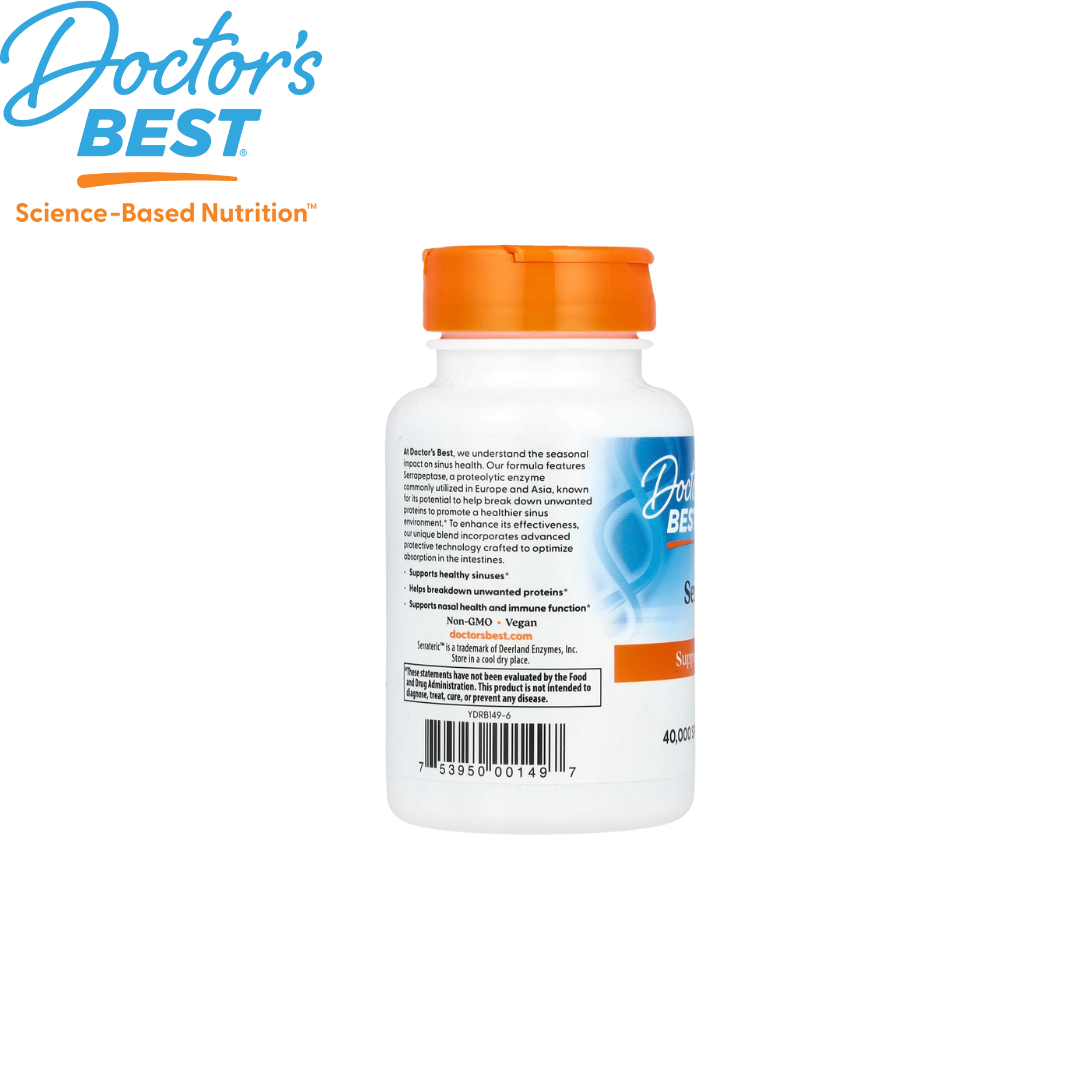 Doctor's Best Serrapeptase, 90 vcaps