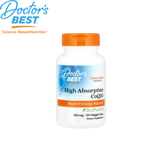Doctor's Best High Absorption CoQ10 with BioPerine 100 mg, 120 vcaps