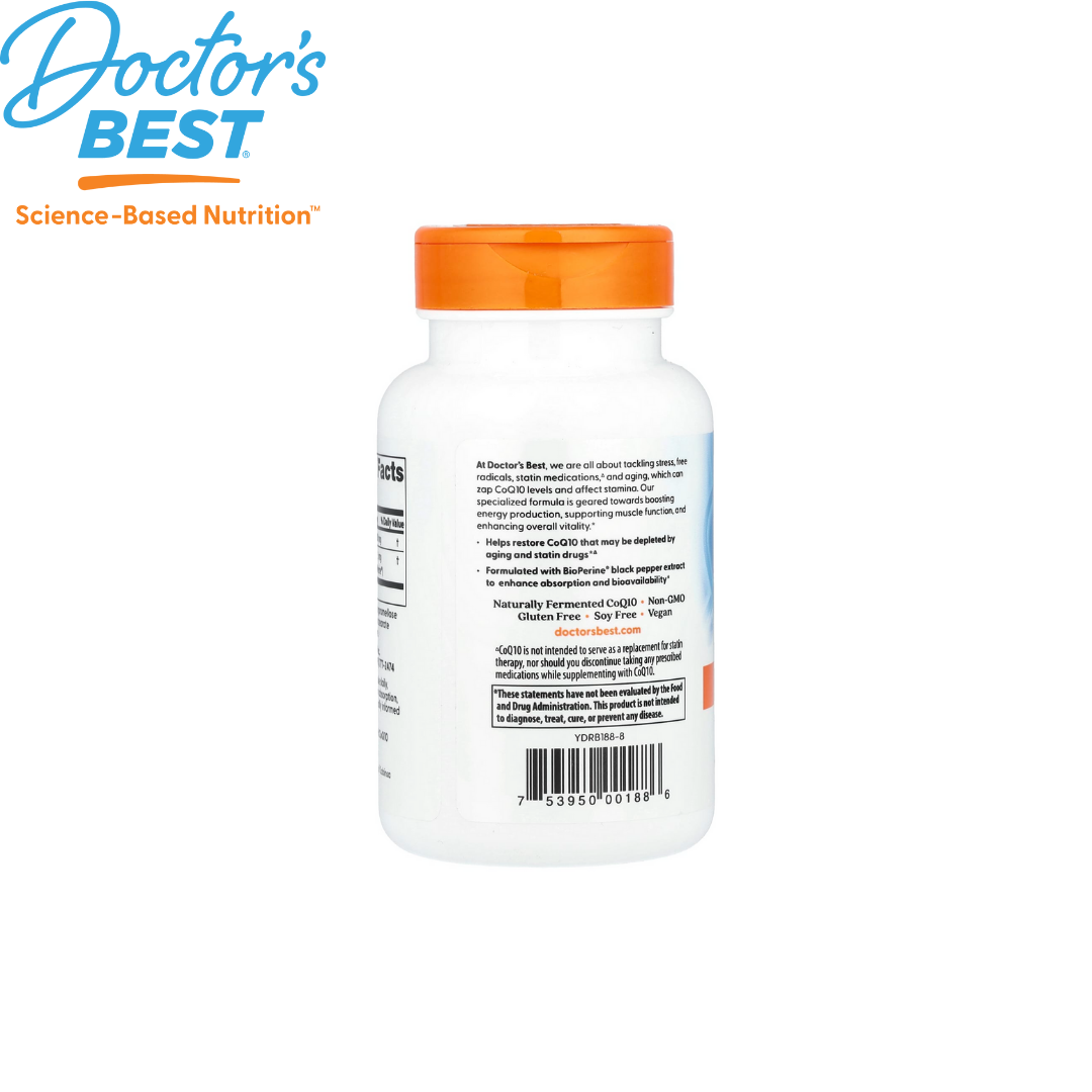 Doctor's Best High Absorption CoQ10 with BioPerine 100 mg, 120 vcaps