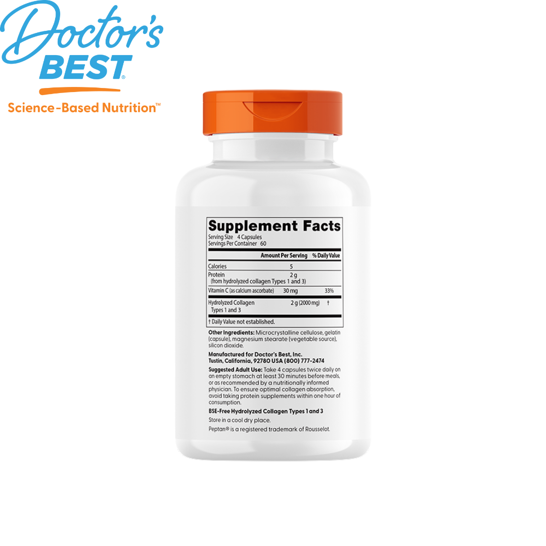 Doctor's Best Best Collagen Types 1 & 3 500mg, 240 caps