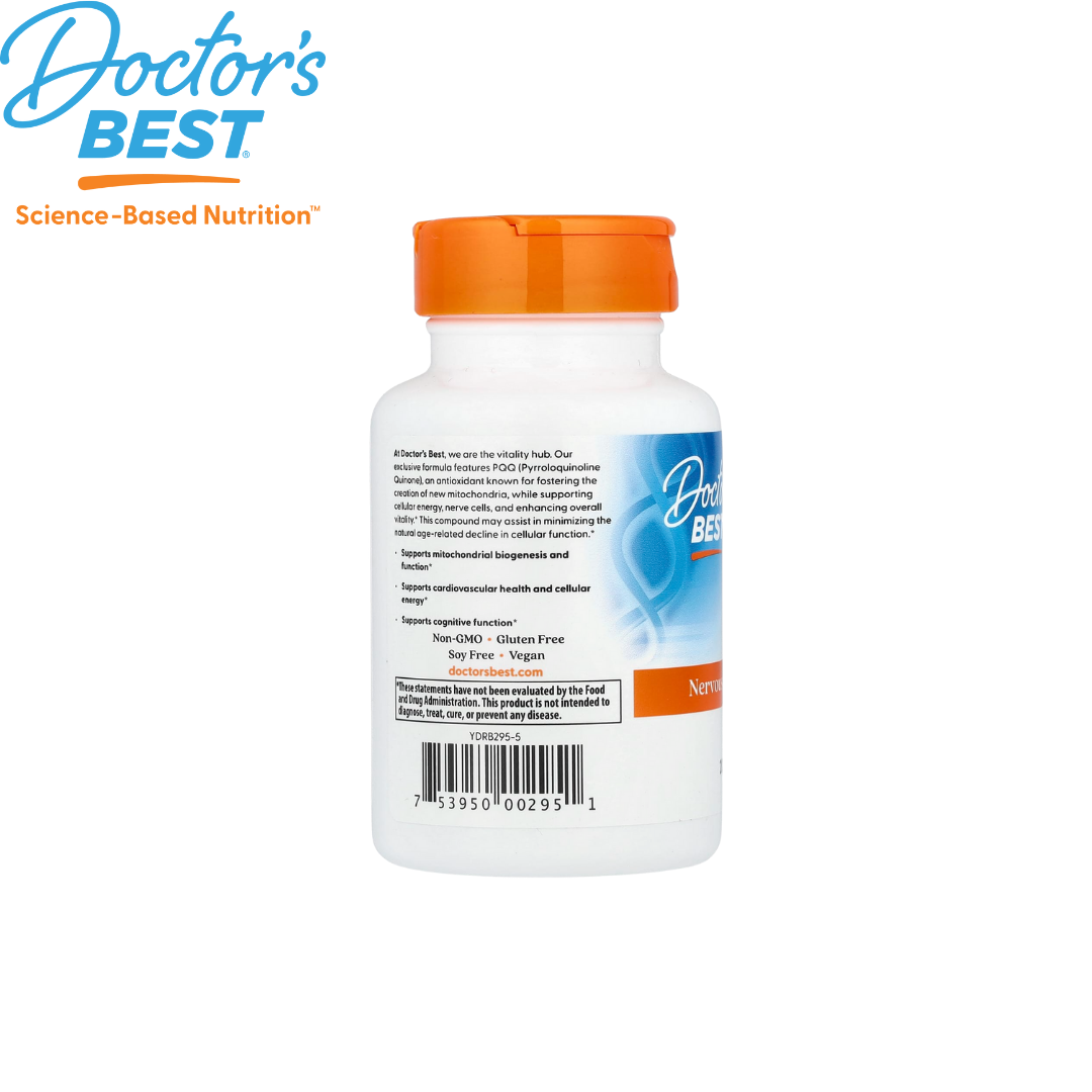 Doctor's Best PQQ with BioPQQ 20mg, 30 vcaps