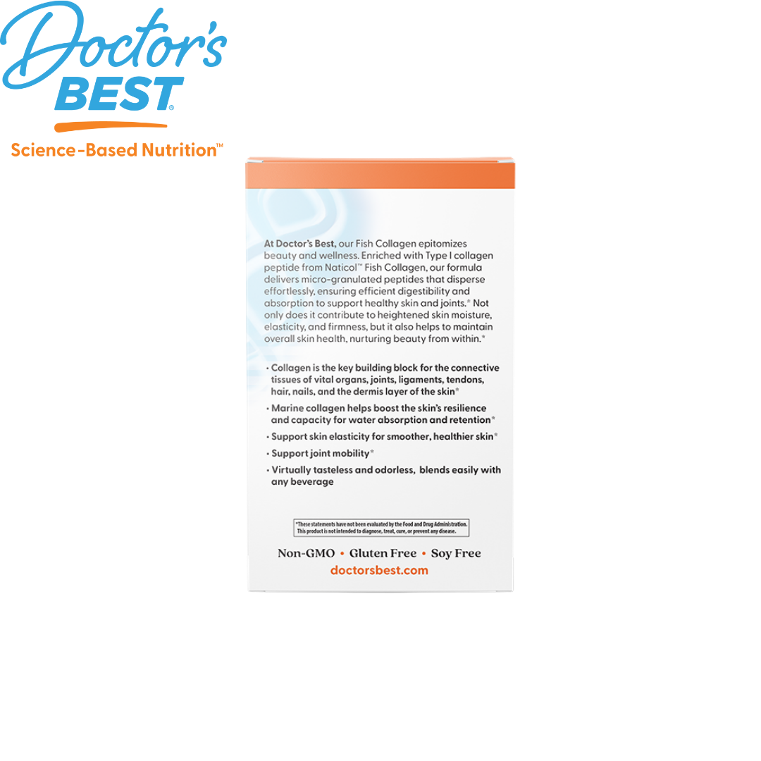 Doctor's Best Fish Collagen with Trumarine Collagen, 30 sticks