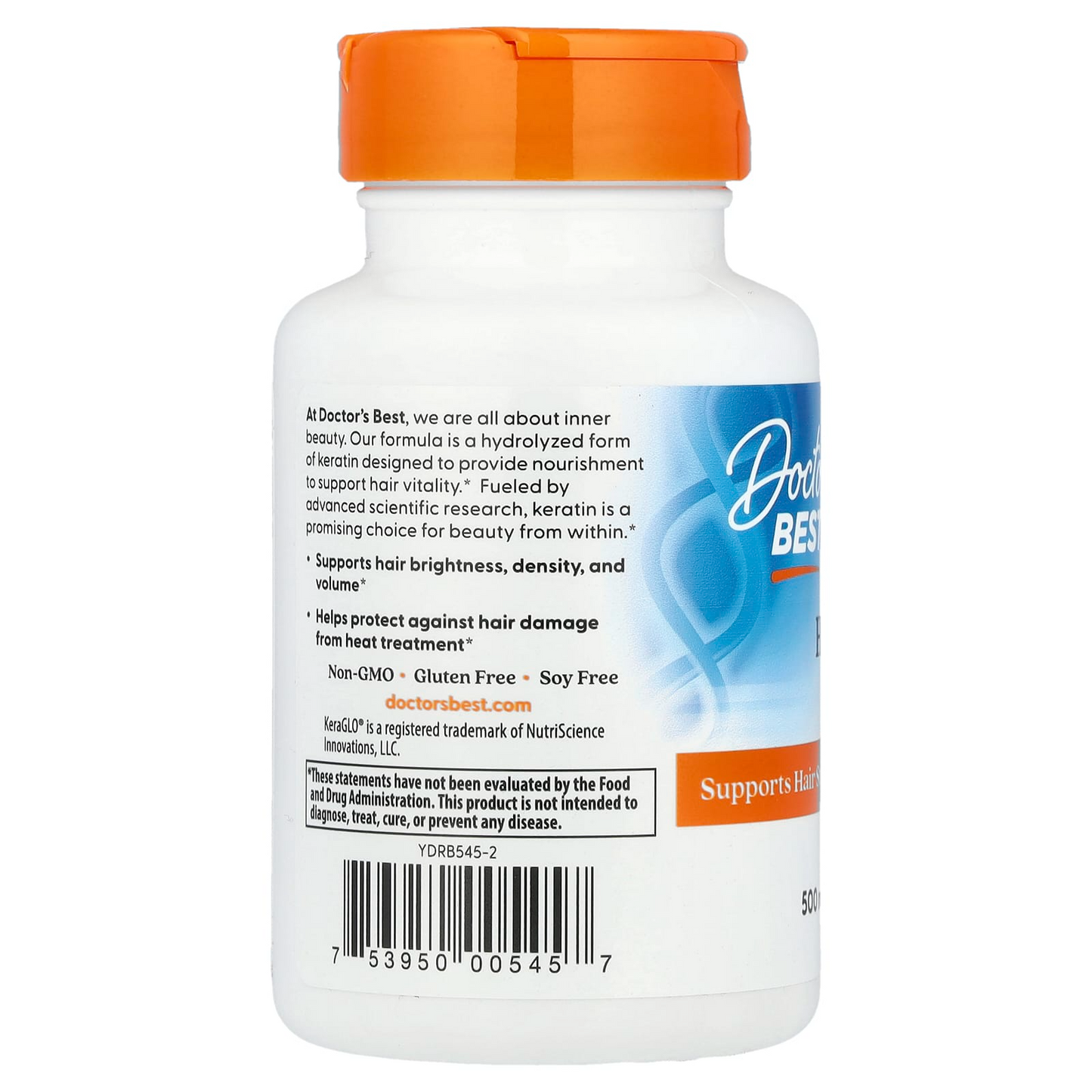 Doctor's Best Hydrolyzed Keratin 500 mg, 60 vcaps.