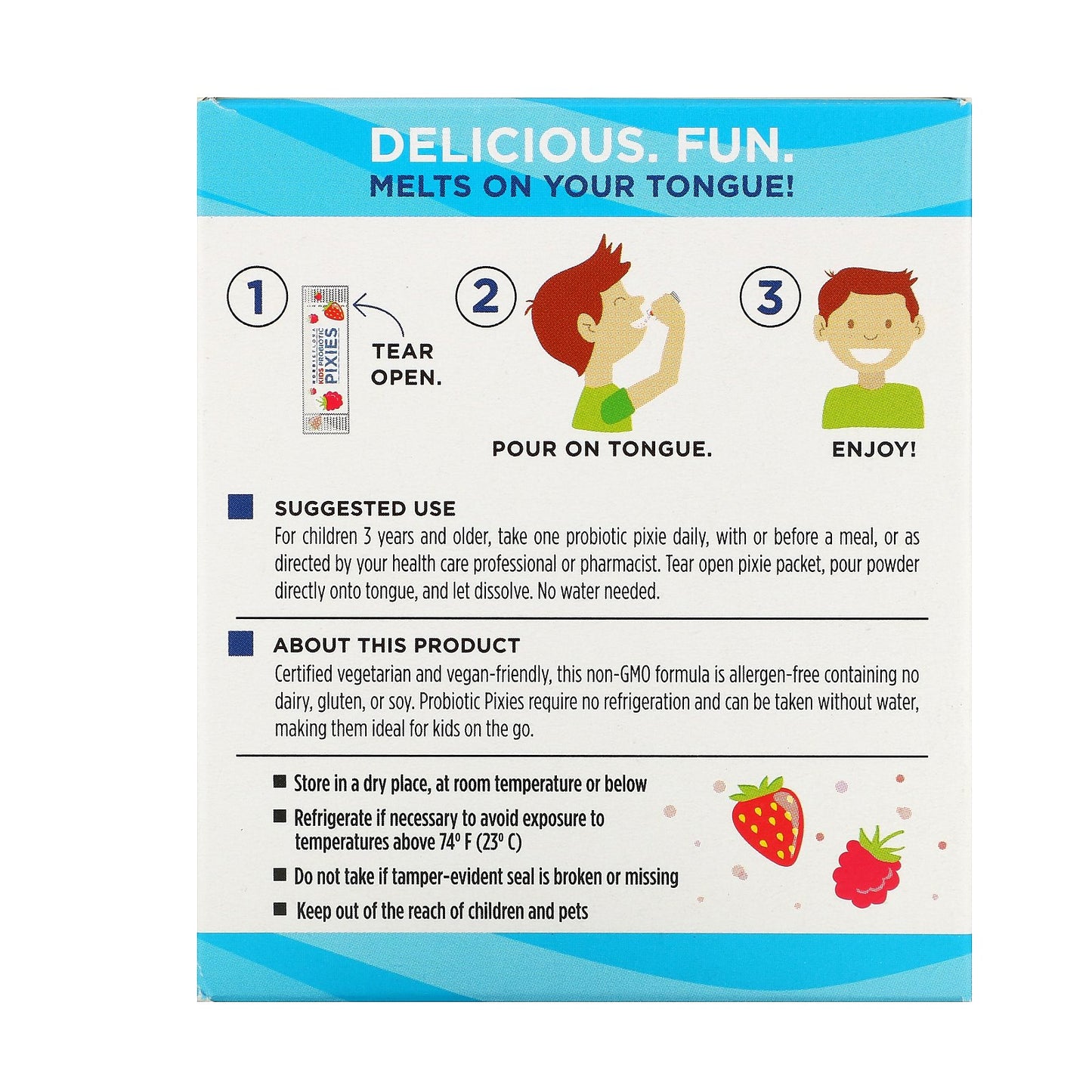 Nordic Natural Kids Nordic Flora Probiotic Pixies, 3 Billion CFU