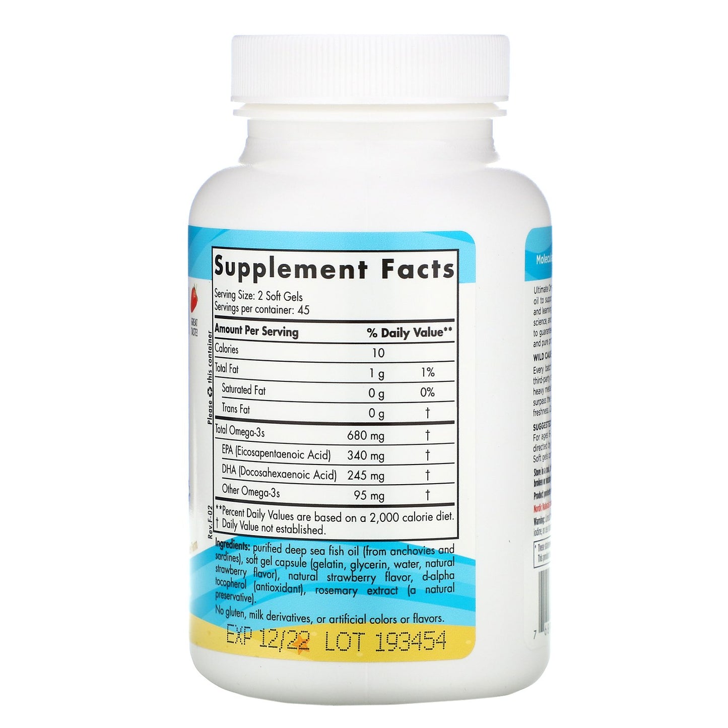 Nordic Naturals Ultimate Omega Junior 500 mg - Strawberry, 90 sgls.