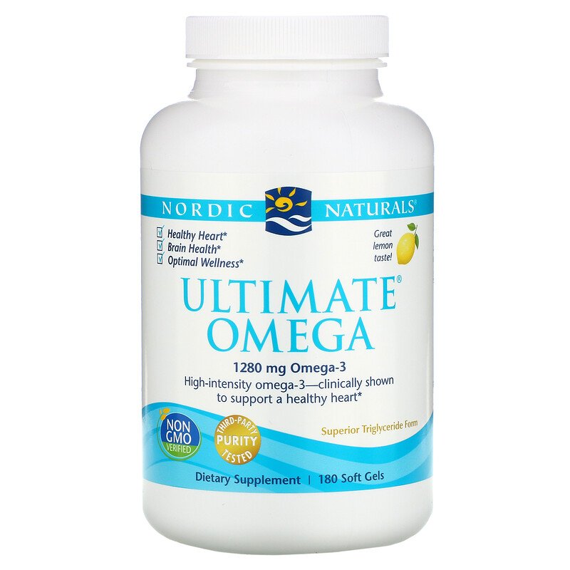 Nordic Naturals Ultimate Omega 1000 mg - Lemon, 180 sgls.