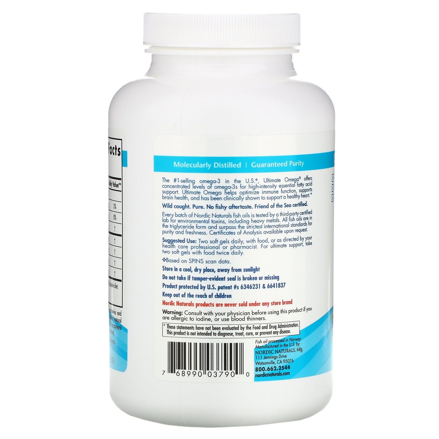 Nordic Naturals Ultimate Omega 1000 mg - Lemon, 180 sgls.