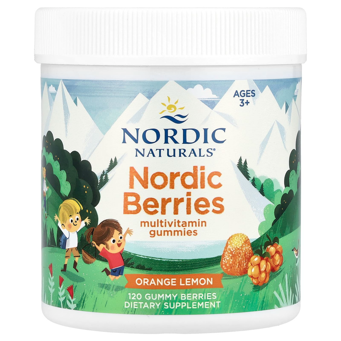 Nordic Naturals Nordic Berries Multivitamin Gummies - Citrus, 120 berries.