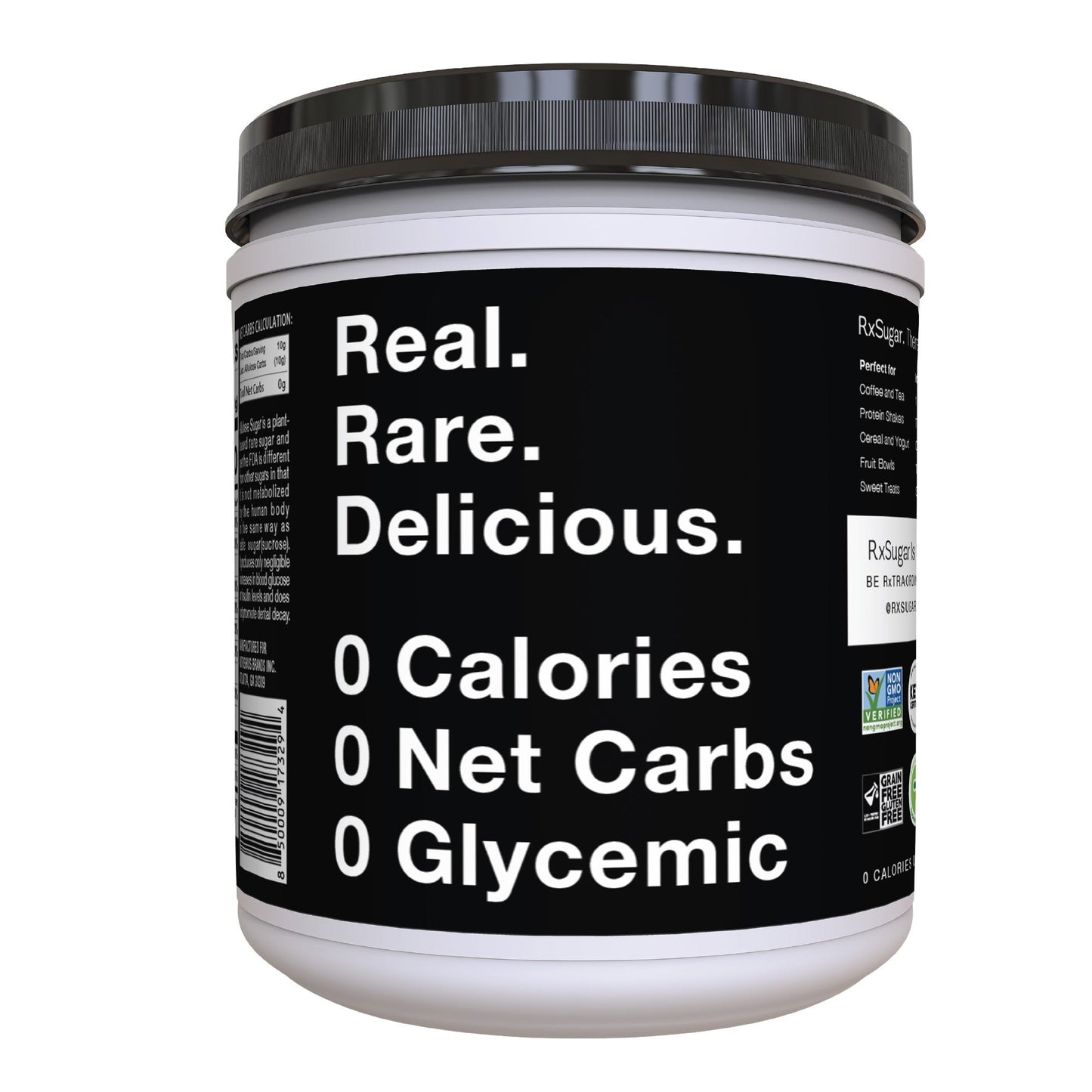 RxSugar Allulose Sugar Canister, 908g.