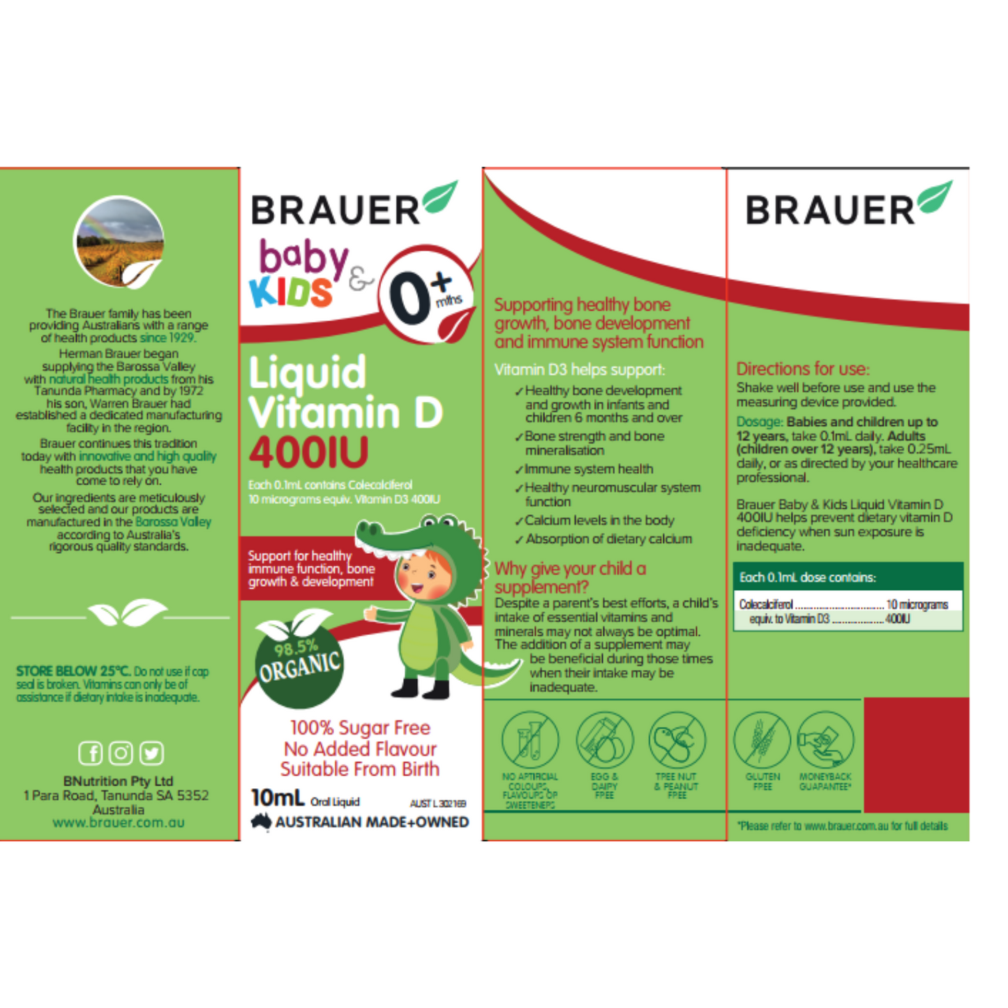 Brauer Baby & Kids Liquid Vitamin D 400IU