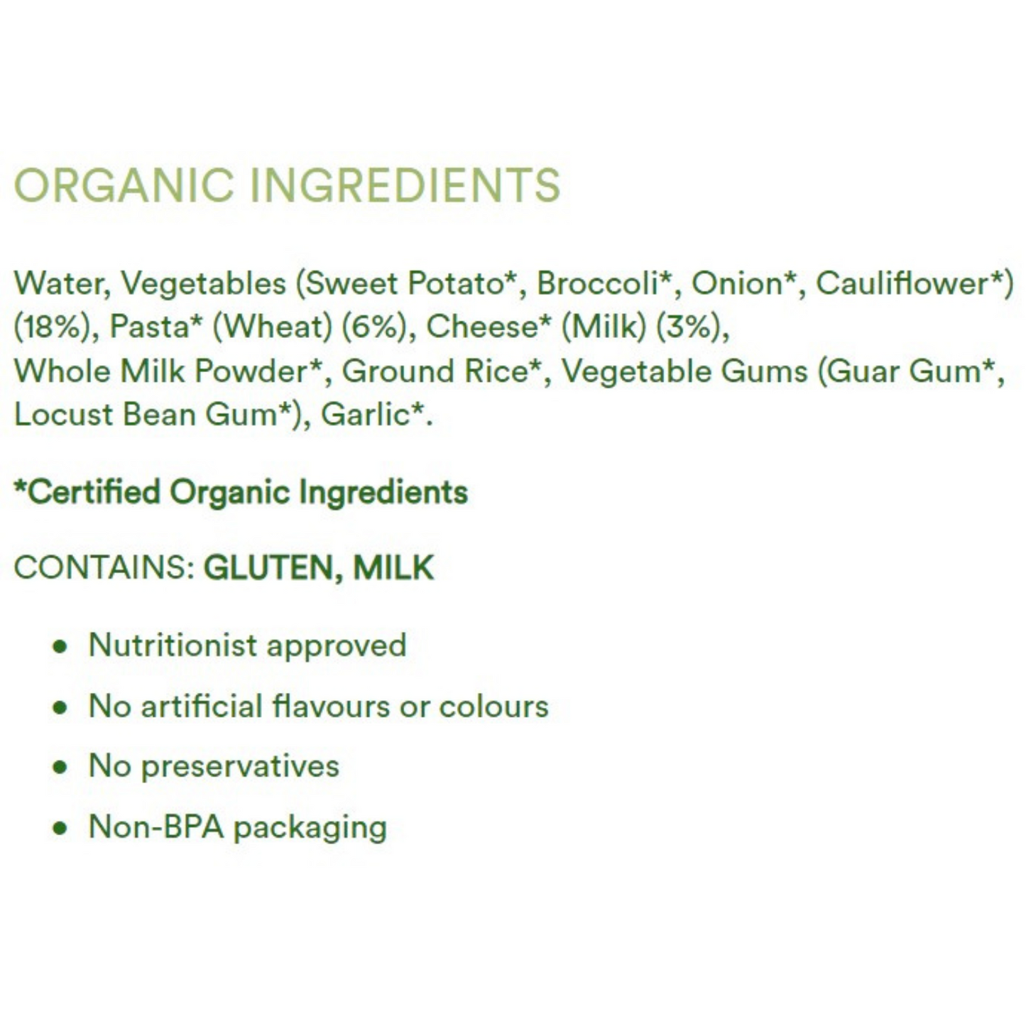 Only Organic Vegetable Macaroni Cheese, 220g (1-5 years)