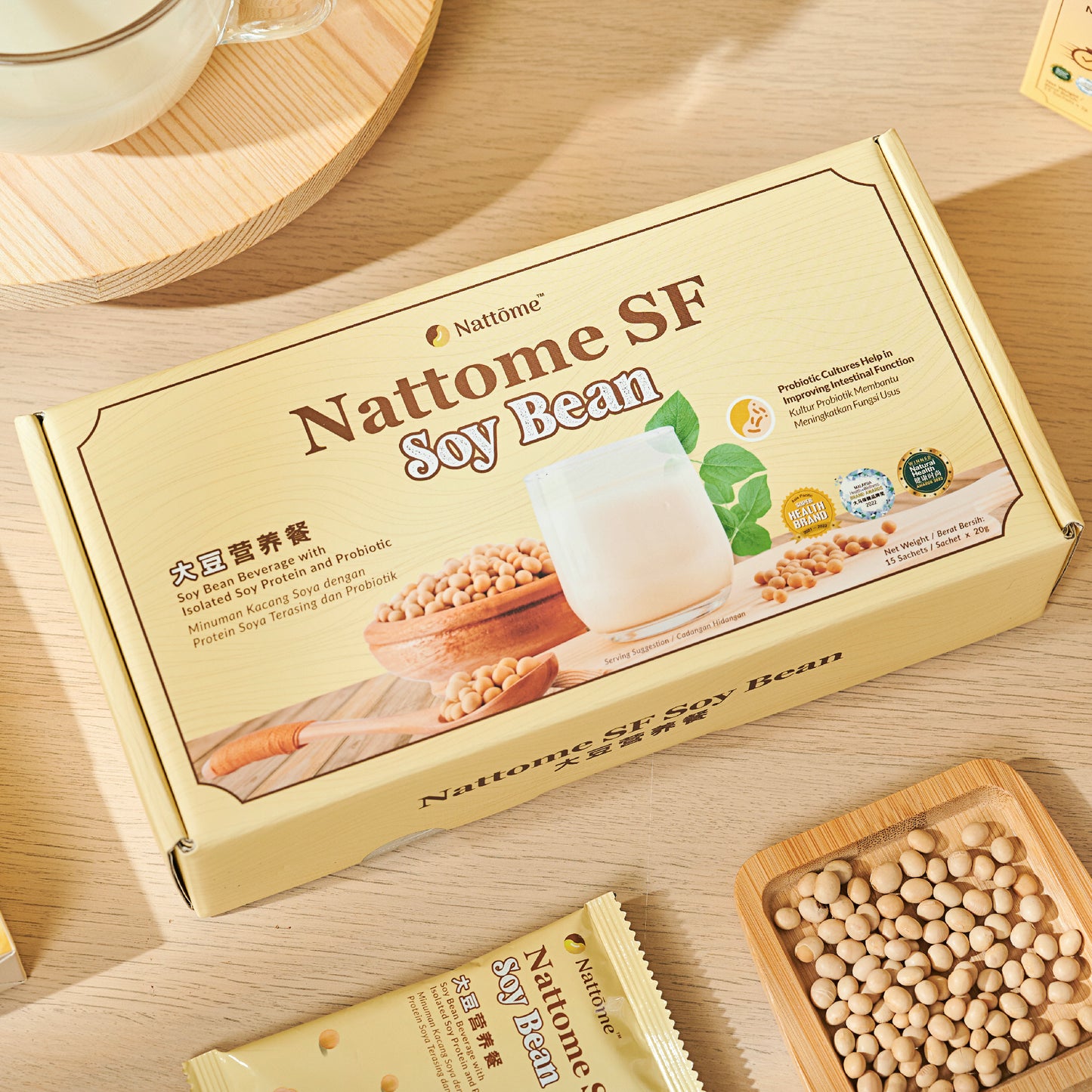 Nattome Stomach Food - Soy Bean, 15s x 20g.