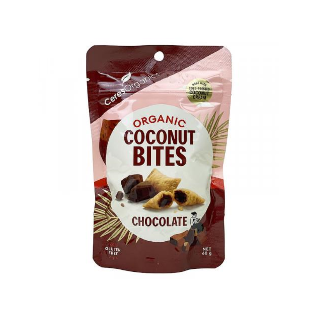 Ceres Organics Organic Coconut Bites - Chocolate, 60g