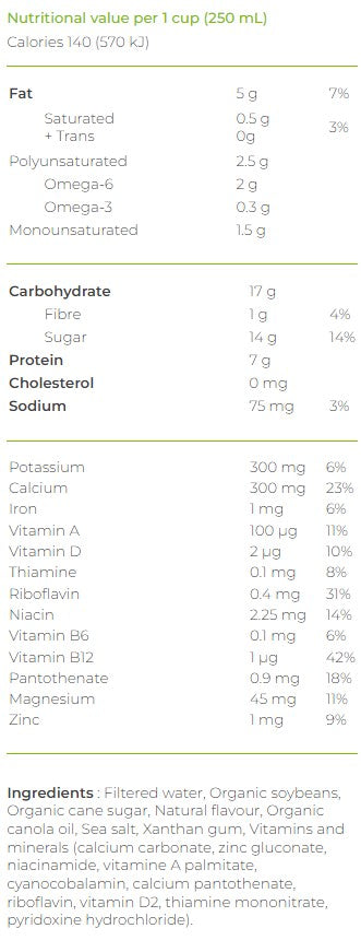 Natur-a Enriched Soy Beverage - Strawberry (Organic), 200 ml. - Single Pack