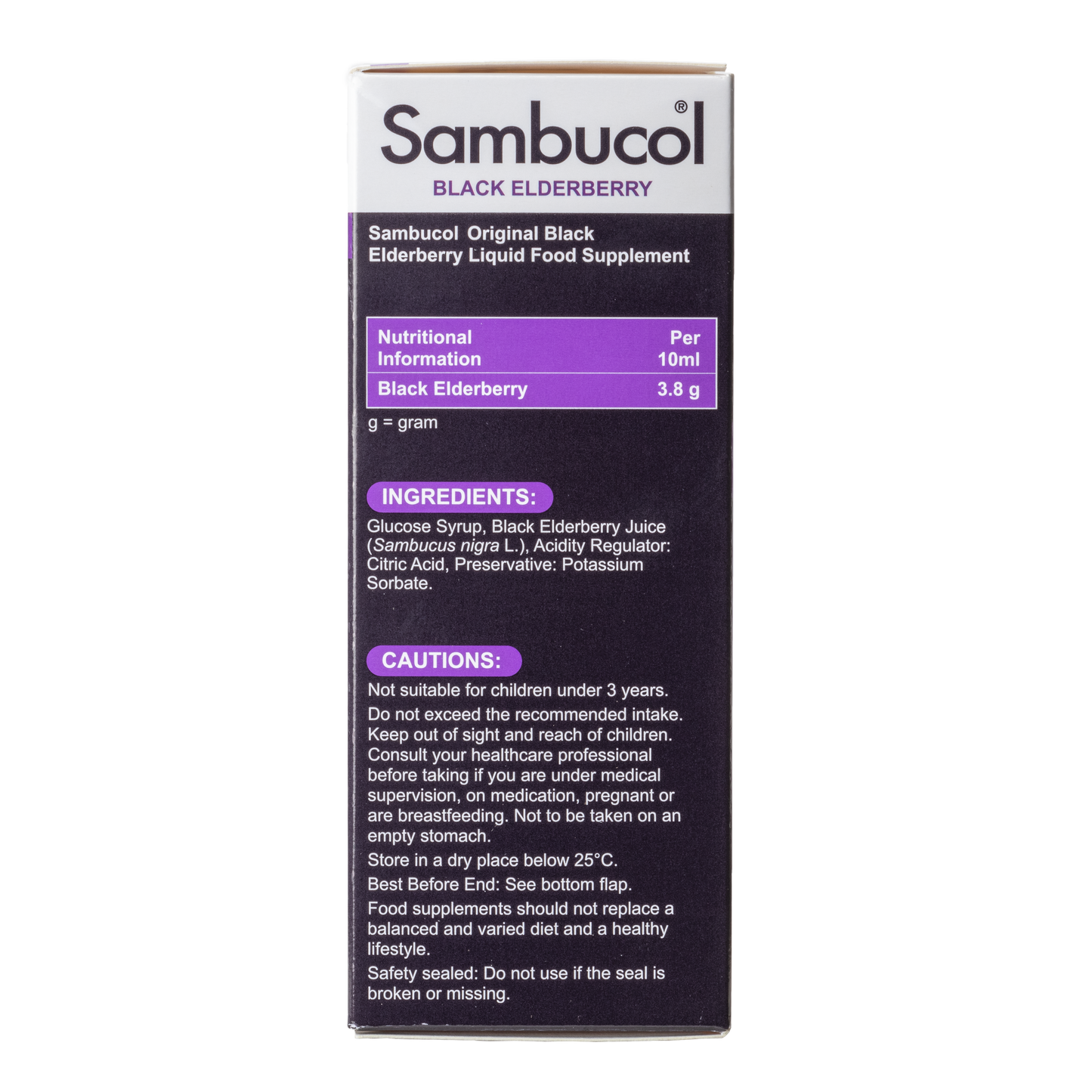 Sambucol Regular/Original (UK Version), 120 ml. *Authorised Exclusive Distributor