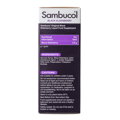 Sambucol Regular/Original (UK Version), 120 ml. *Authorised Exclusive Distributor