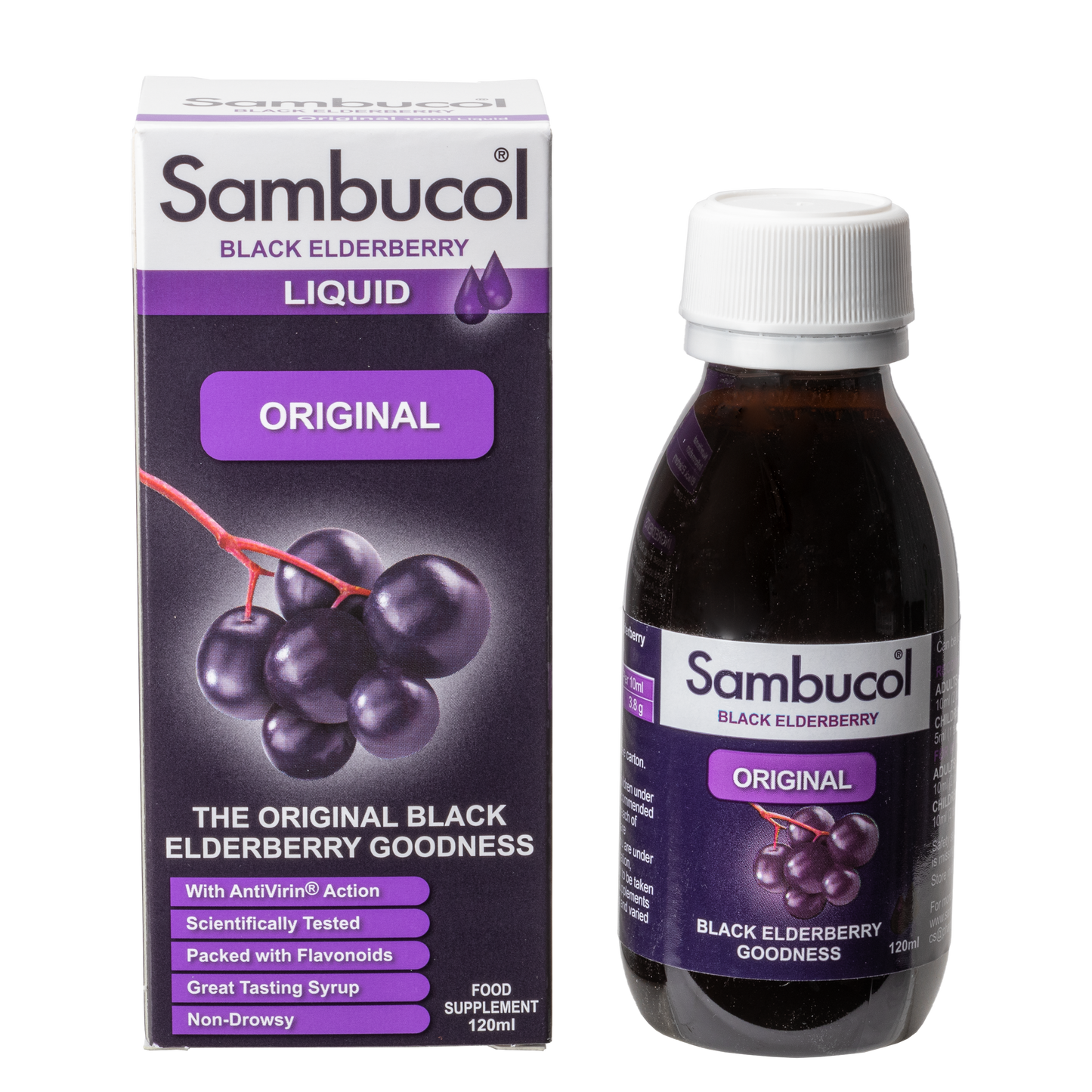 Sambucol Regular/Original (UK Version), 120 ml. *Authorised Exclusive Distributor
