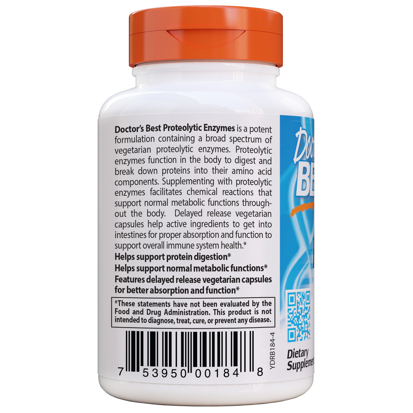 Doctor's Best Proteolytic Enzymes, 90 vcaps