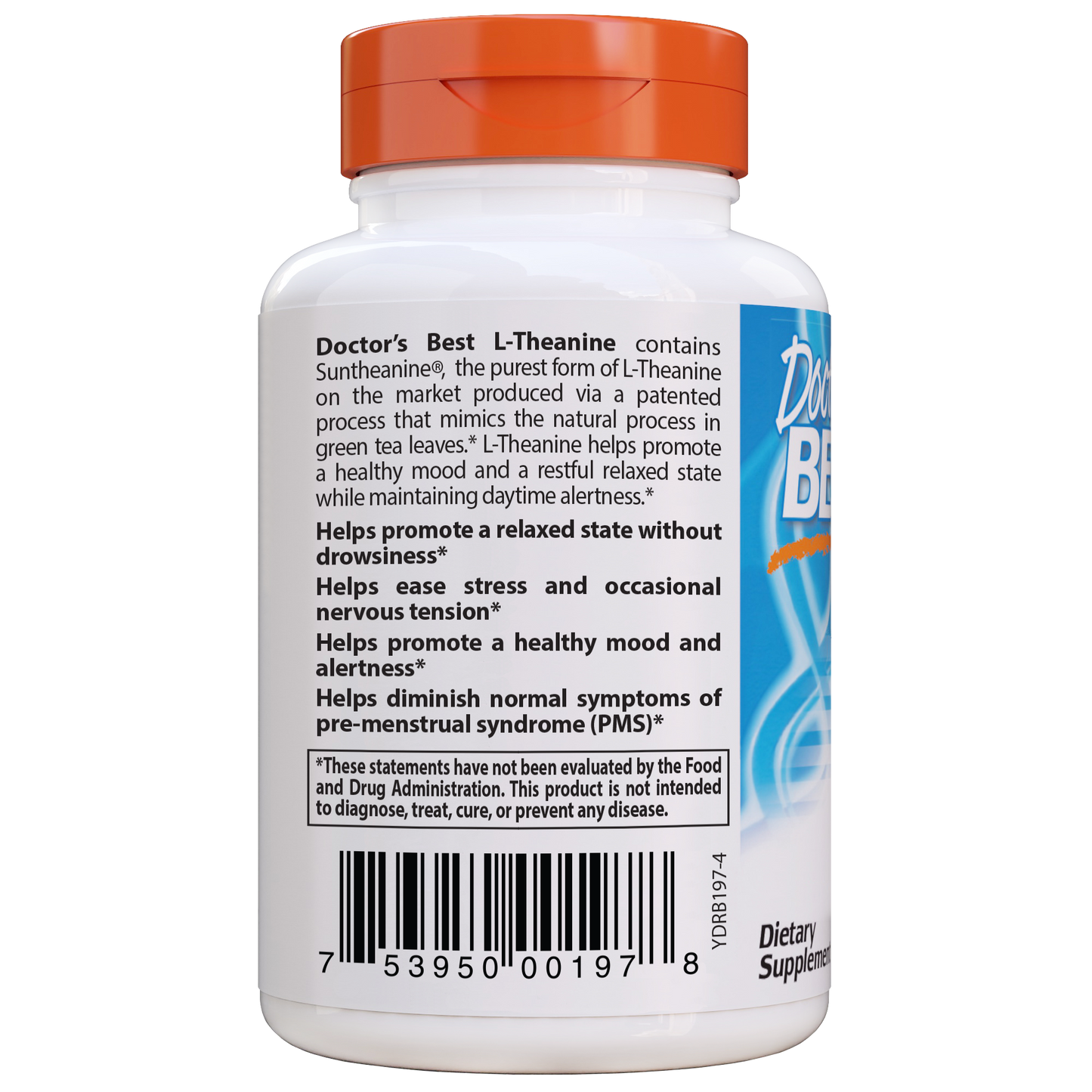 Doctor's Best Suntheanine L-Theanine, 150mg, 90 vcaps
