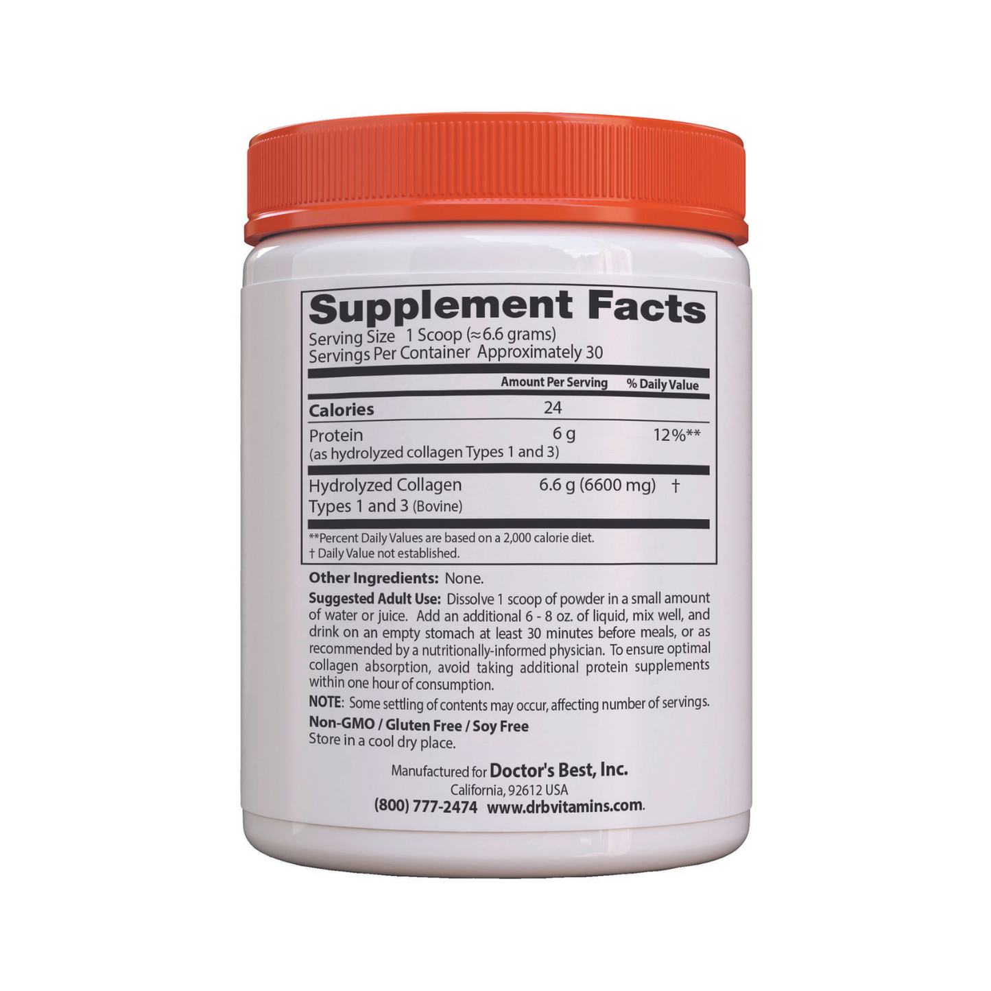 Doctor's Best Best Collagen Types 1 & 3 Powder, 200g