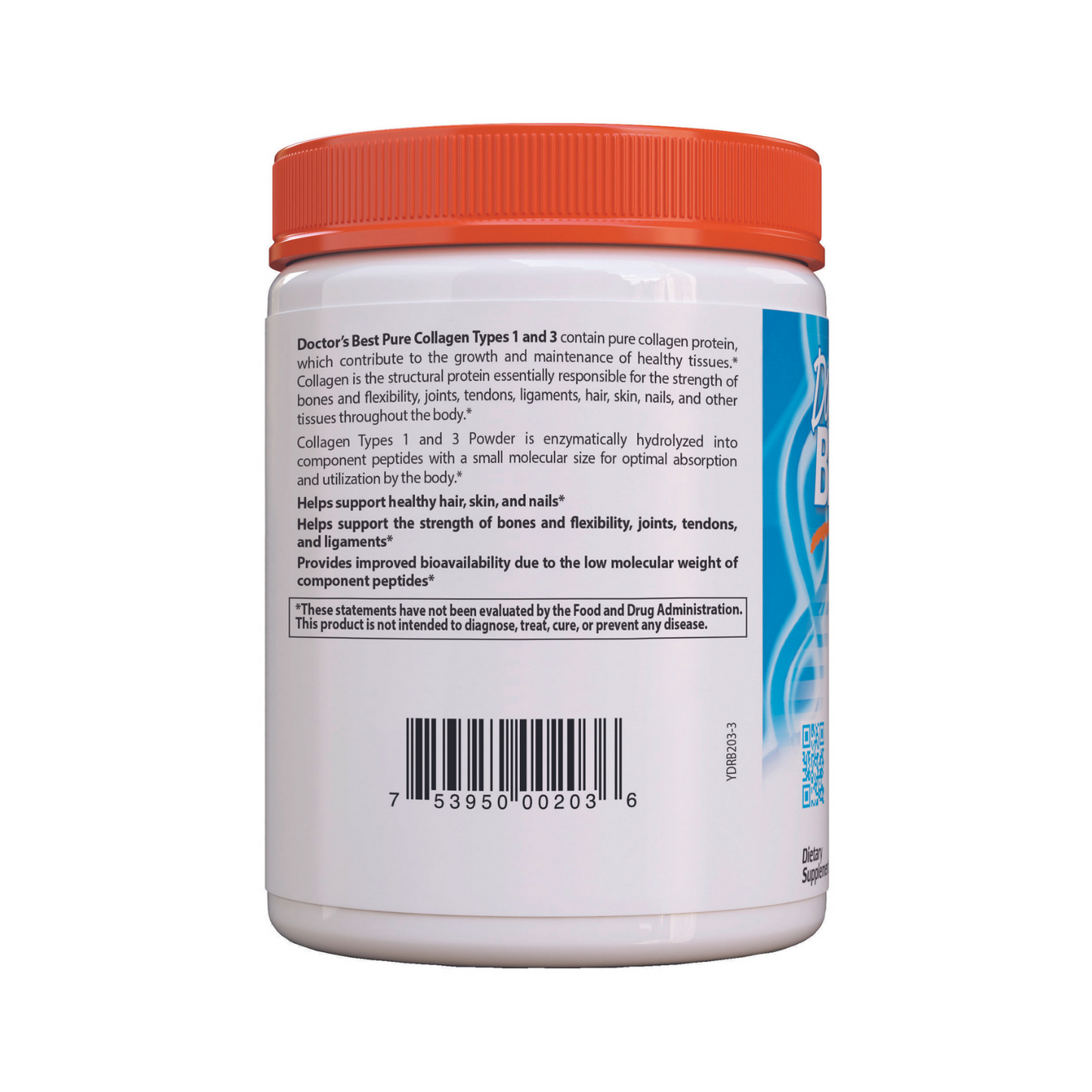 Doctor's Best Best Collagen Types 1 & 3 Powder, 200g