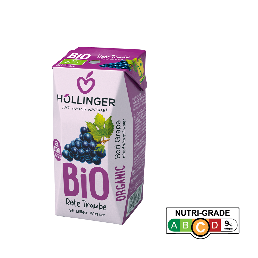 [Case of 24] Hollinger Organic Red Grape, 200ml